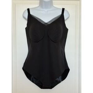 NWT Honeylove Crossover Cami Bodysuit - Vamp Black - Size 2X - Adjustable Straps